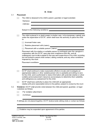 Form WPF JU02.0200 Shelter Care Hearing Order (Scor) - Washington, Page 7