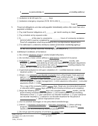 Form CrRLJ07.0110 Judgment and Sentence (Js) - Washington, Page 3