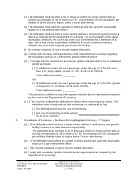 Form CrRLJ07.0100 Judgment and Sentence Form Dui Physical Control Reckless or Negligent Driving (Duijs) - Washington, Page 3
