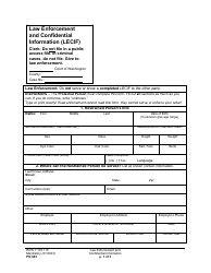Document preview: Form PO003 Law Enforcement and Confidential Information (Lecif) - Washington
