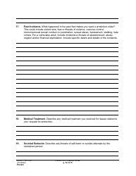 Form PO001 Petition for Protection Order - Washington, Page 10