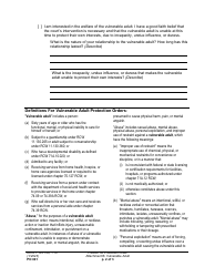 Form PO001 Petition for Protection Order - Washington, Page 14
