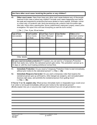 Form PO001 Petition for Protection Order - Washington, Page 4