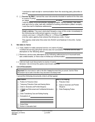 Form PO004 Proof of Service - Washington, Page 2