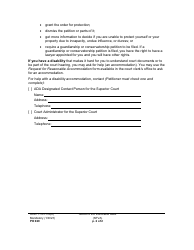 Form PO029 Notice to the Vulnerable Adult - Washington, Page 2