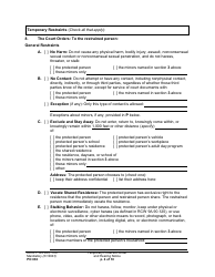 Form PO030 Temporary Protection Order and Hearing Notice - Washington, Page 4