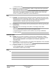 Form PO030 Temporary Protection Order and Hearing Notice - Washington, Page 7