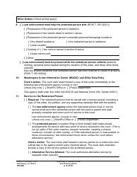 Form PO030 Temporary Protection Order and Hearing Notice - Washington, Page 8