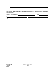 Form PO035 Motion to Transfer Case to Superior Court - Washington, Page 2