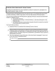 Document preview: Form PO040B Attachment B School Transfer - Washington