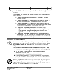 Form PO040 Protection Order - Washington, Page 2