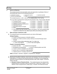 Form PO040 Protection Order - Washington, Page 3