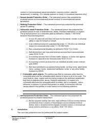 Form PO040 Protection Order - Washington, Page 4