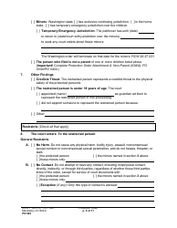 Form PO040 Protection Order - Washington, Page 5