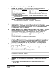 Form PO040 Protection Order - Washington, Page 6