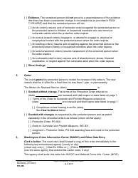 Form PO056 Order Renewing Protection Order - Washington, Page 2