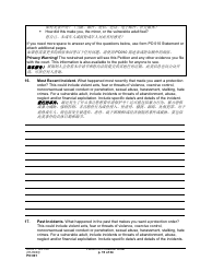 Form PO001 Petition for Protection Order - Washington (English/Chinese), Page 15