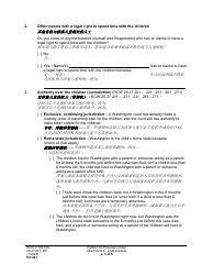 Form PO001 Petition for Protection Order - Washington (English/Chinese), Page 28