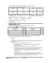Form PO040 Protection Order - Washington (English/Chinese), Page 2