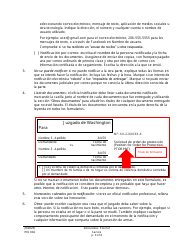 Instrucciones para Formulario PO004 Prueba De Notificacion - Washington (Spanish), Page 3