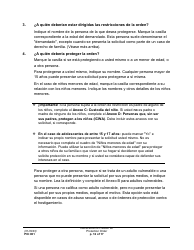 Instrucciones para Formulario PO001 Solicitud De Una Orden De Proteccion - Washington (Spanish), Page 12