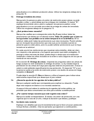 Instrucciones para Formulario PO001 Solicitud De Una Orden De Proteccion - Washington (Spanish), Page 14