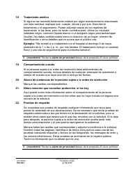 Instrucciones para Formulario PO001 Solicitud De Una Orden De Proteccion - Washington (Spanish), Page 16