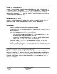 Instrucciones para Formulario PO001 Solicitud De Una Orden De Proteccion - Washington (Spanish), Page 17