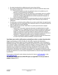Instrucciones para Formulario PO040 Orden De Proteccion - Washington (Spanish), Page 4