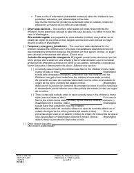 Form PO001 Petition for Protection Order - Washington (English/Spanish), Page 31