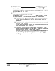 Form PO001 Petition for Protection Order - Washington (English/Spanish), Page 34