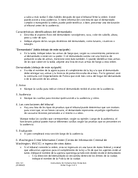 Instrucciones para Formulario XR141 Orden De Proteccion De Riesgo Extremo - Washington (Spanish), Page 2