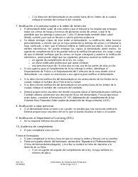 Instrucciones para Formulario XR141 Orden De Proteccion De Riesgo Extremo - Washington (Spanish), Page 3