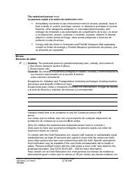 Form PO040 Protection Order - Washington (English/Spanish), Page 14