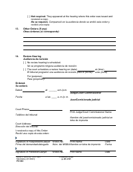 Form PO040 Protection Order - Washington (English/Spanish), Page 20