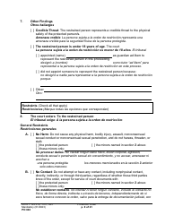 Form PO040 Protection Order - Washington (English/Spanish), Page 9