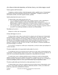 Instrucciones para Formulario XR101 Solicitud De Orden De Proteccion De Riesgo Extremo - Washington (Spanish), Page 2