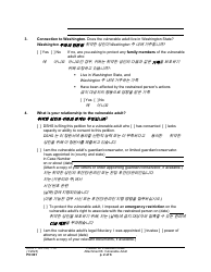 Form PO001 Petition for Protection Order - Washington (English/Korean), Page 26