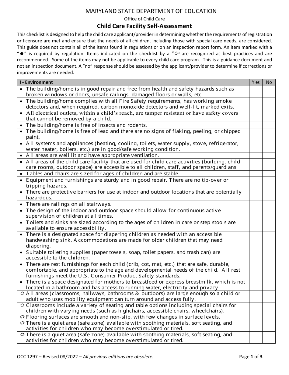 Form OCC1297 Fill Out, Sign Online and Download Fillable PDF