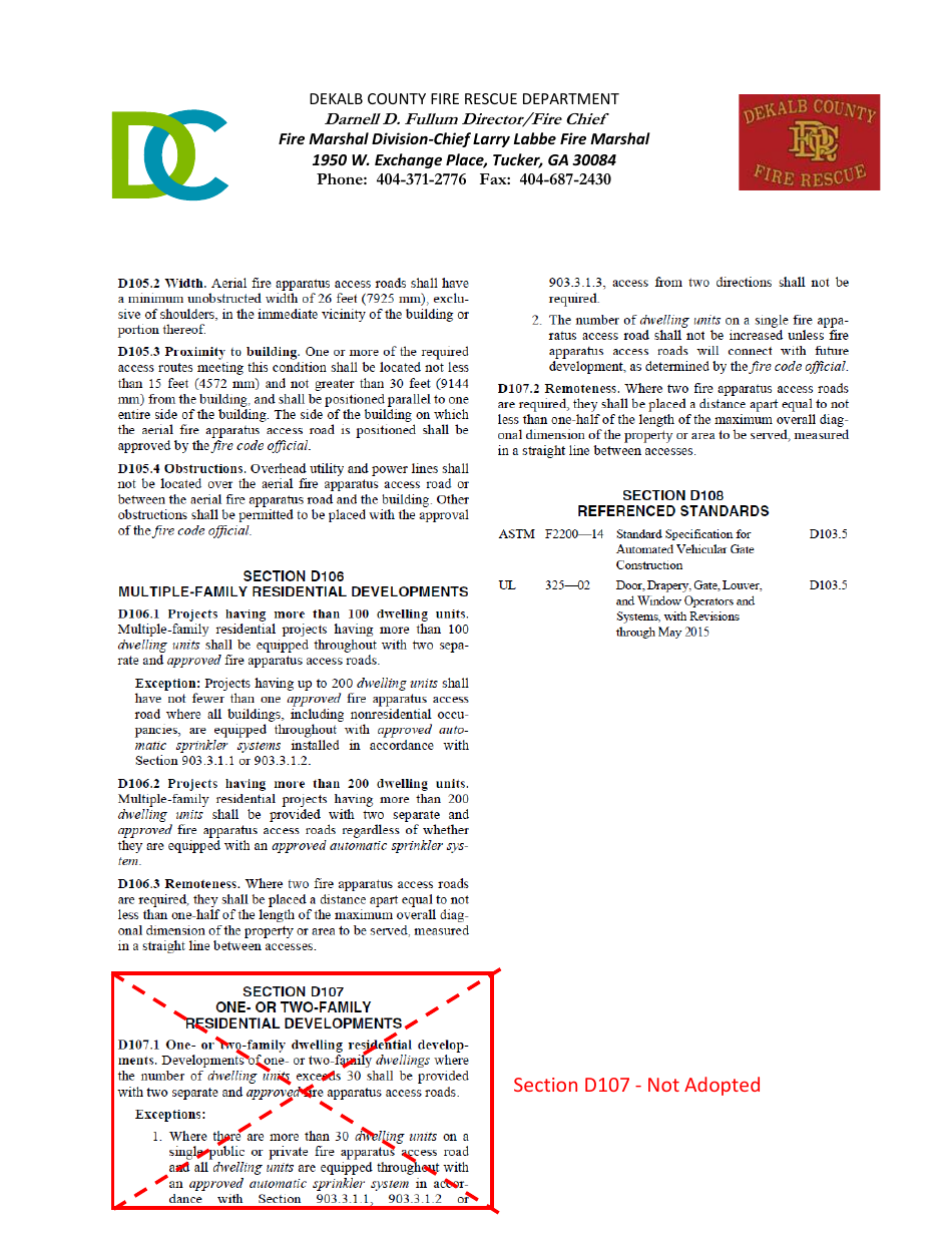 Fire Marshal Site Plan Review Checklist - DeKalb County, Georgia (United States), Page 7