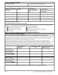 Minnesota Financial Assistance Form - Minnesota, Page 2