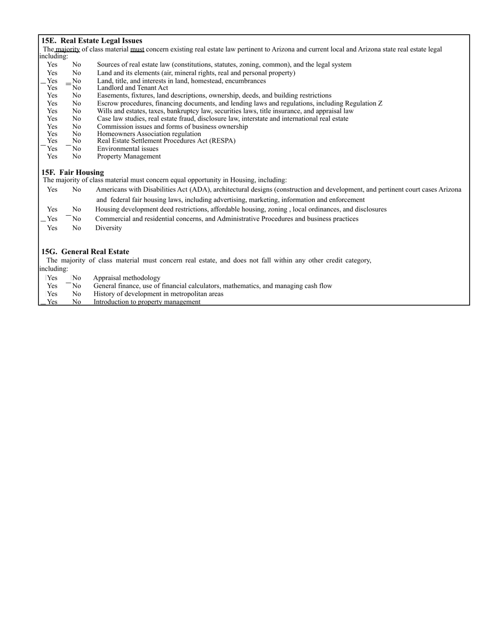 Form ED-102 Ce / Dl / HR / Opcw: Course Approval Application - Arizona, Page 12