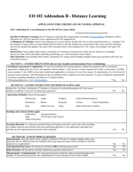 Form ED-102 Ce/Dl/HR/Opcw: Course Approval Application - Arizona, Page 18