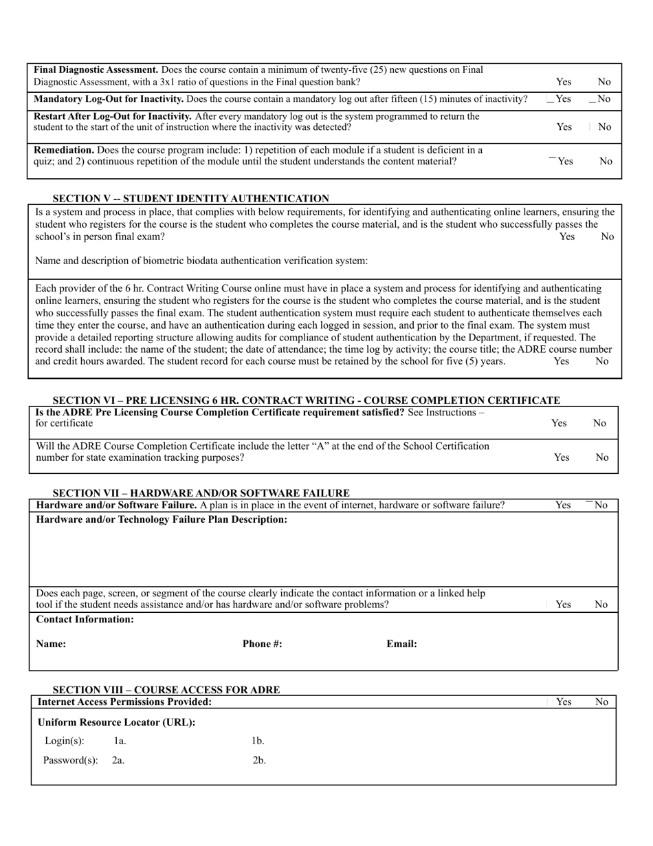 Form ED-102 Ce / Dl / HR / Opcw: Course Approval Application - Arizona, Page 23