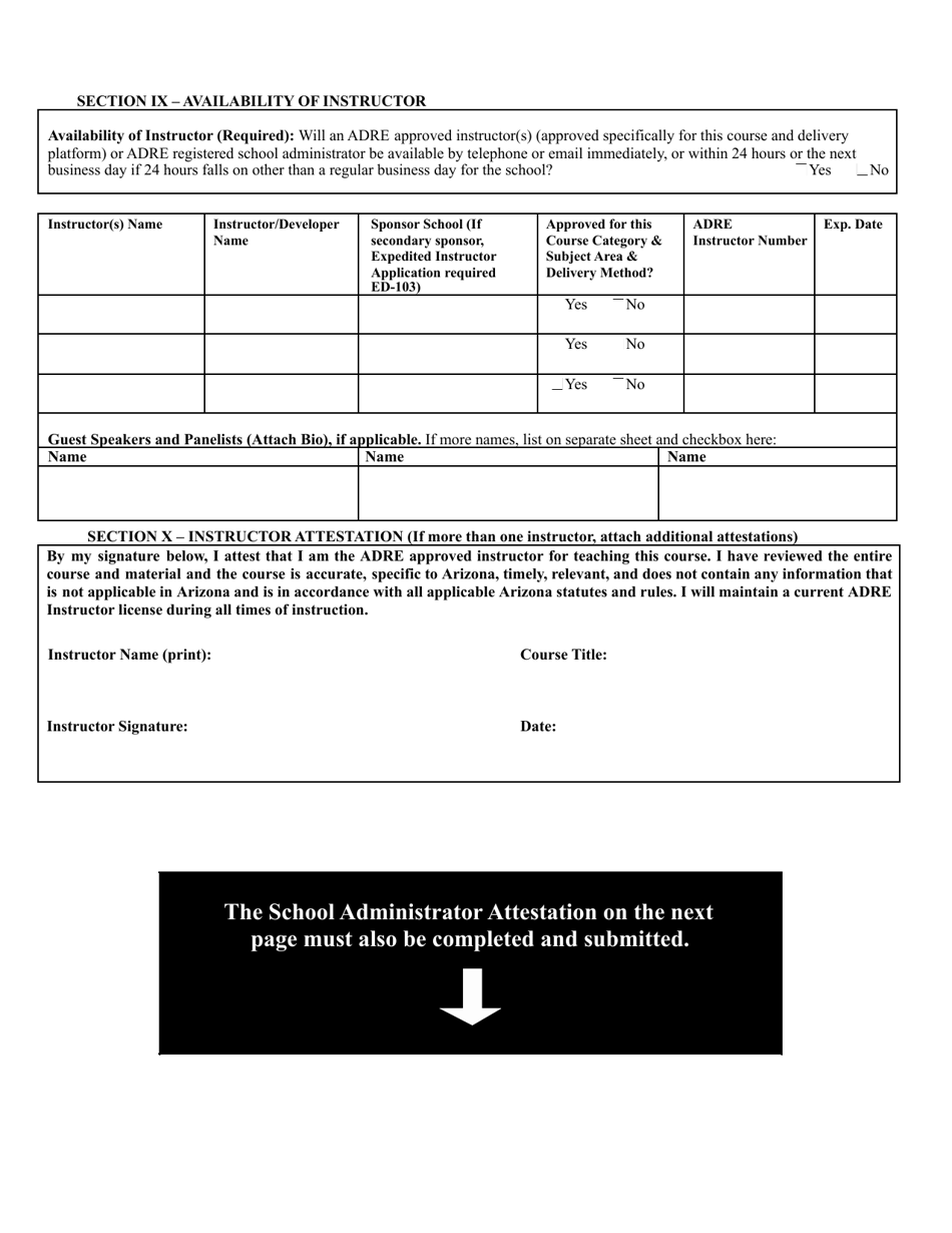 Form ED-102 Ce / Dl / HR / Opcw: Course Approval Application - Arizona, Page 24