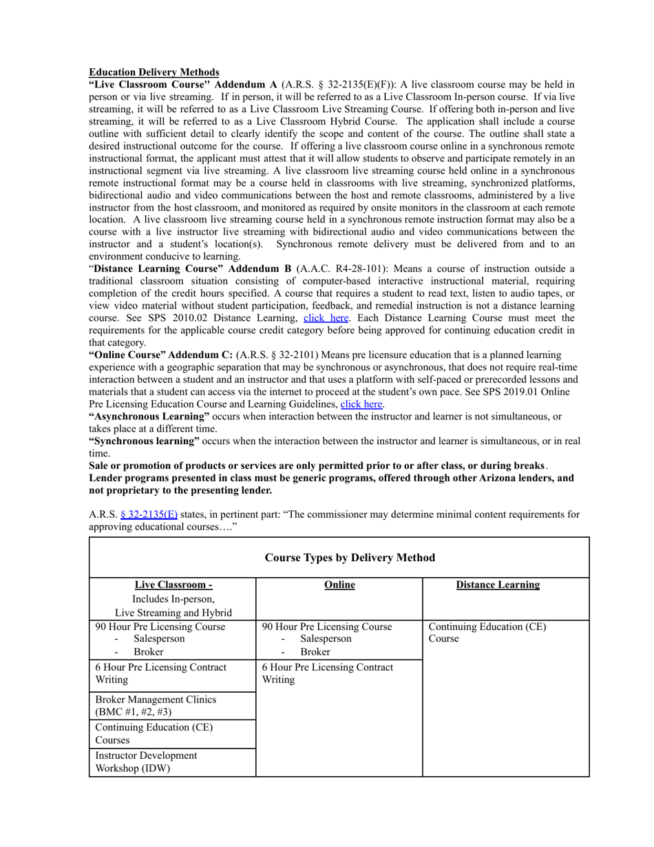 Form ED-102 Ce / Dl / HR / Opcw: Course Approval Application - Arizona, Page 4