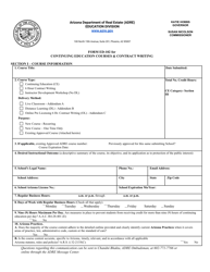 Form ED-102 Ce/Dl/HR/Opcw: Course Approval Application - Arizona, Page 6