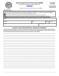 Homeowners Association (Hoa) Dispute Process Petition - Arizona, Page 2