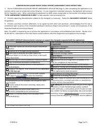 Form A Subdivision Disclosure Report (Public Report) Amendment Application - Arizona, Page 2