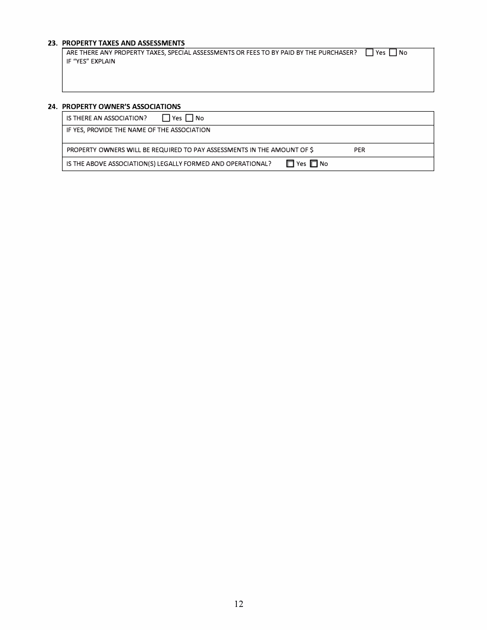 Sonora, Mexico Application for Arizona Subdivision Public Report Form - Arizona, Page 12
